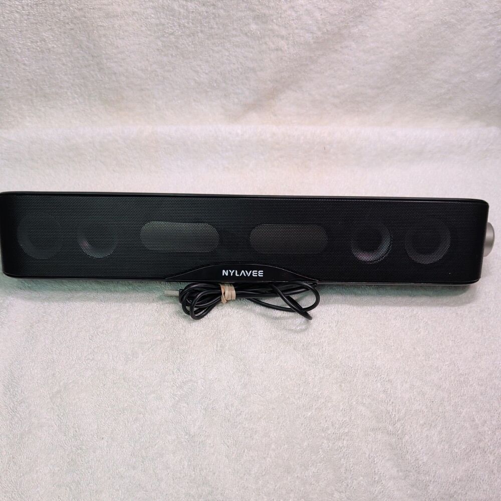 Nyalee Computer Speaker Hi-Fi Stereo Computer Sound Bar with Bluetooth